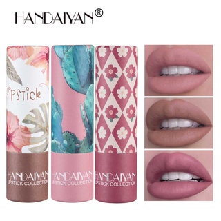 HANDAIYAN 8 Colors Matte Velvet Lipstick Waterproof Long-Lasting Soft Not Fade Easy to wear Nude Lip Makeup