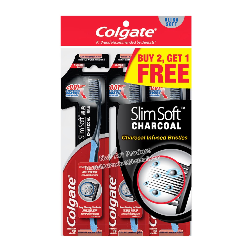 colgate slimsoft charcoal toothbrush