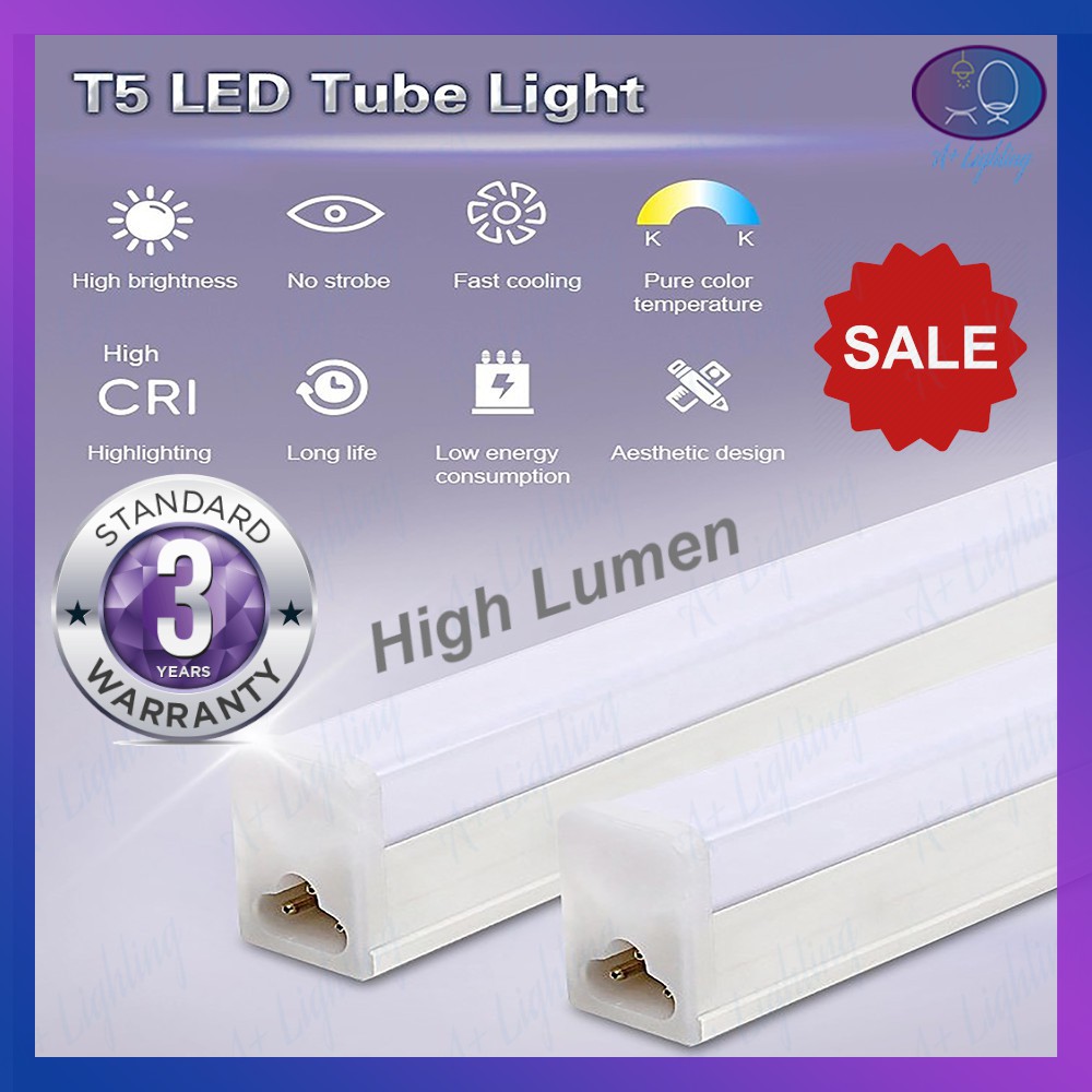 Shop Malaysia 3 Year Warranty High Quality Led T5 Tube Light Set T5 Plaster Ceiling Light Lamp Lampu Plaster Siling Bulb Mentol T5 Shopee Singapore