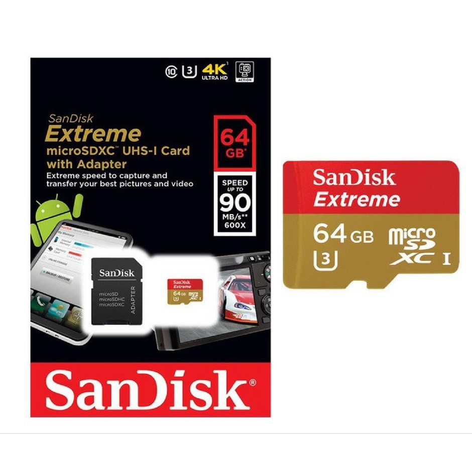 Sandisk Extreme Micro Sd Card With Adapter 4gb 8gb 16gb 32gb Shopee Singapore