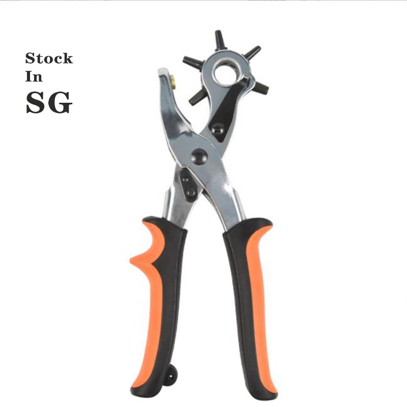 belt puncher Professional Belt Hole Puncher Tool Revolving Punch Plier