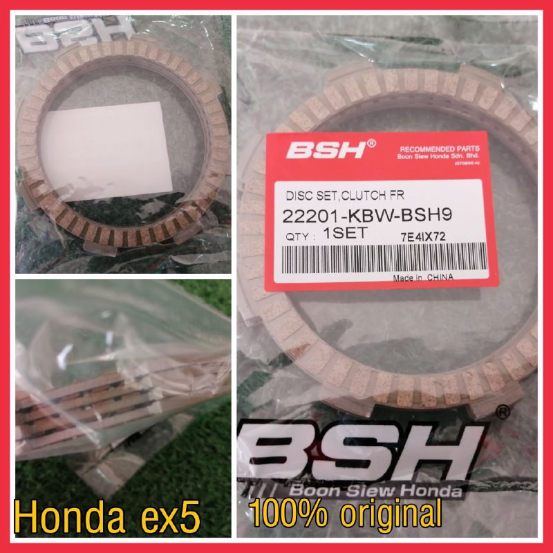 Clutch Plate Honda Ex5 100 Original 1 Set Shopee Singapore