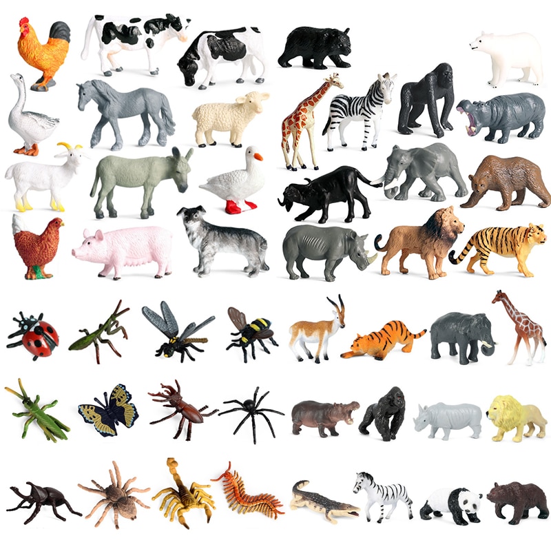 12PCS Safari Animal Figurines Set, Jungle Animals Figures, Toy Animals for  Kids | Shopee Singapore