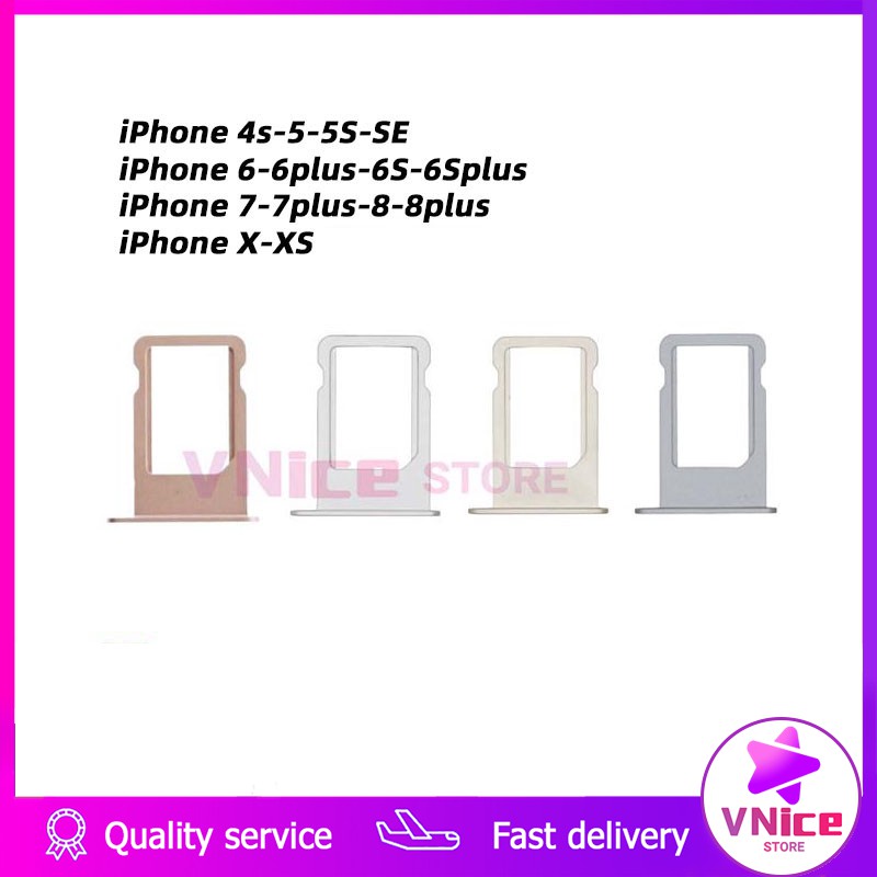Iphone 5 5s Se 6 6s 6p Plus 7 7p 8 8p X Sim Card Tray Original Parts Replacement Ready Stock Shopee Singapore