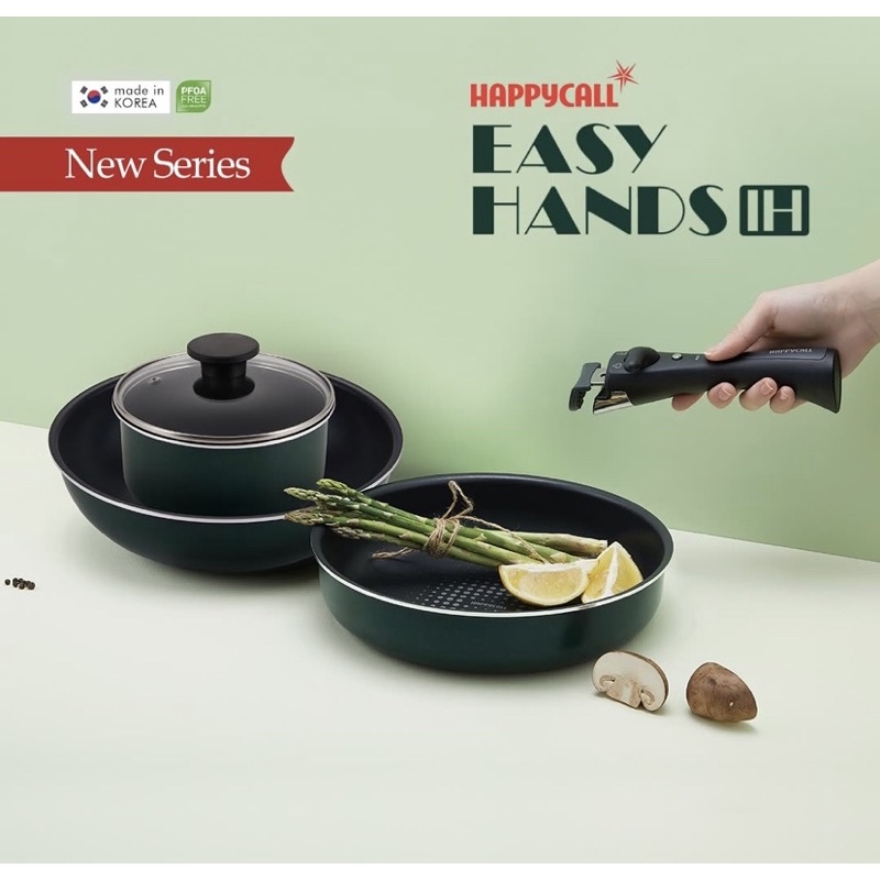 [Not for sale] HAPPYCALL (KOREA) 5PC COOKWARE SET Blue Shopee Singapore