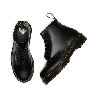 Dr. Martens Unisex 101 Bex 6 Eye Boot - Black Smooth #7