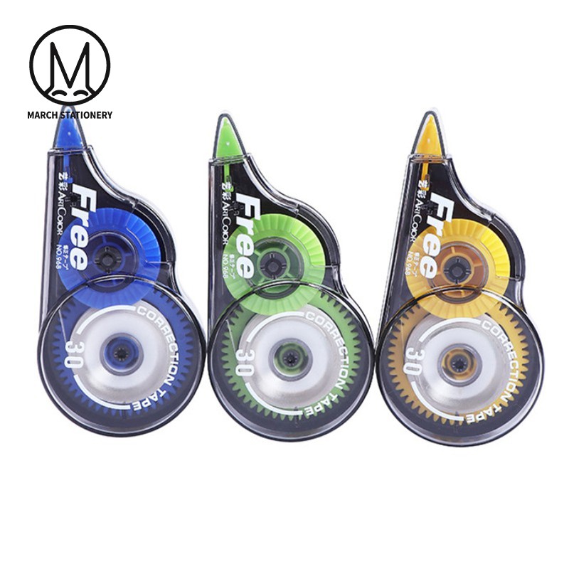 March [Bundle of 3 pcs] Correction Tape Correction 12 Meters School