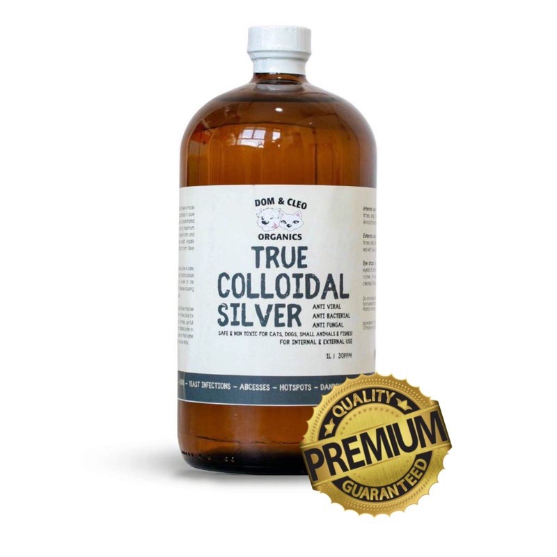 Dom Cleo True Colloidal Silver 1l Antimicrobial Spray For Dog And Cat Shopee Singapore