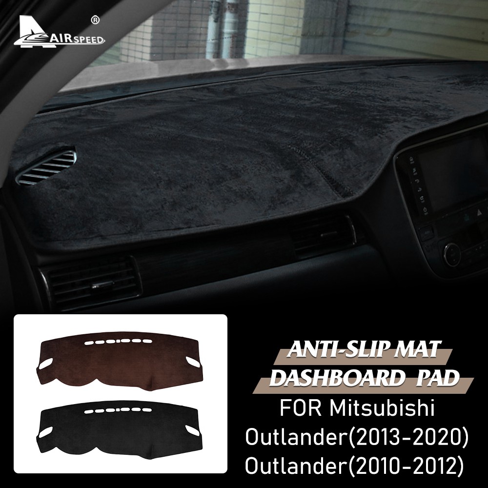 Flannel For Mitsubishi Outlander Accessories Car Anti Slip Anti Uv Mat Cover Dashboard Pad Dashmat Carpet Interior Trim Shopee Singapore