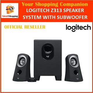 Logitech Z313 Speaker System with Subwoofer Compatible with Television Computer Smartphone Tablet  2 Year SG Warranty