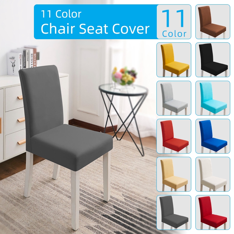 1 4 6pcs Chair Seat Cover Spandex, Dining Room Chair Seat Protector Covers