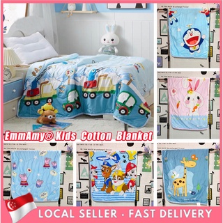 [Local Stock]EmmAmy®110x150cm Children Cotton Quilt Kids Cartoon Summer Premium Baby Blanket #0