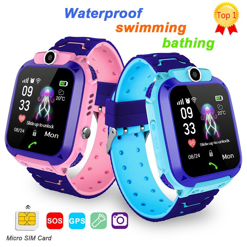 kids gps watch phone waterproof