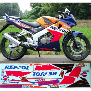  Honda  Cutting  Sticker  Striping Cbr Old 2004 Repsol Blue 