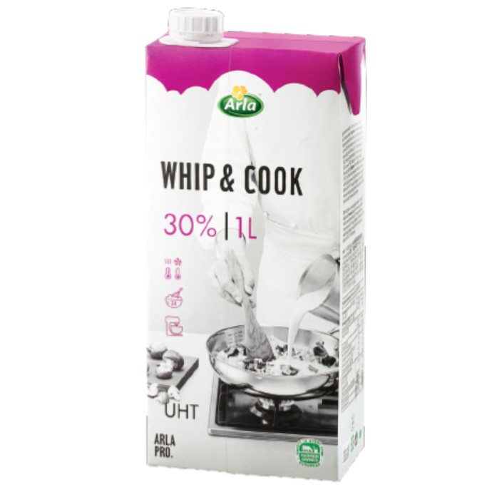 Arla Pro Whip Cook Cooking Cream 30 Fat 1l Halal 100 And Above For Free Delivery Shopee Singapore