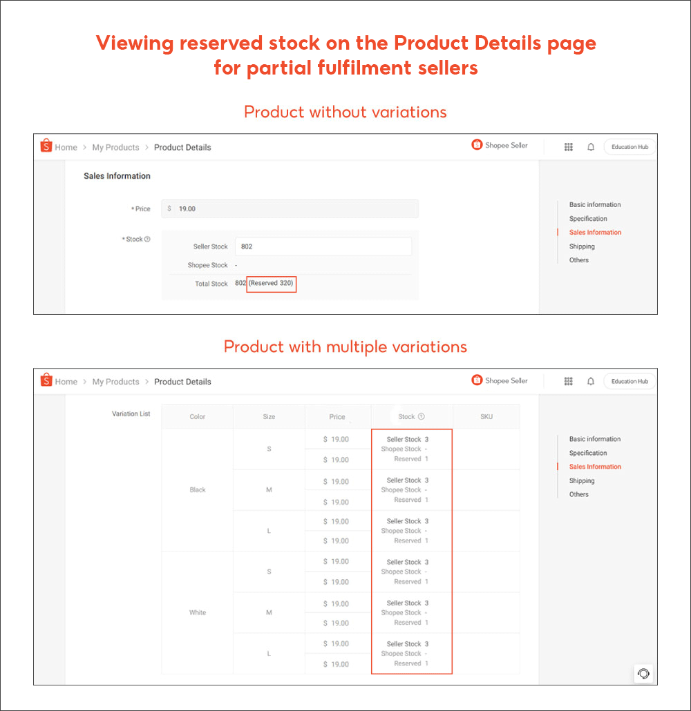 Viewing reserved stock | PH Seller Education [Shopee]