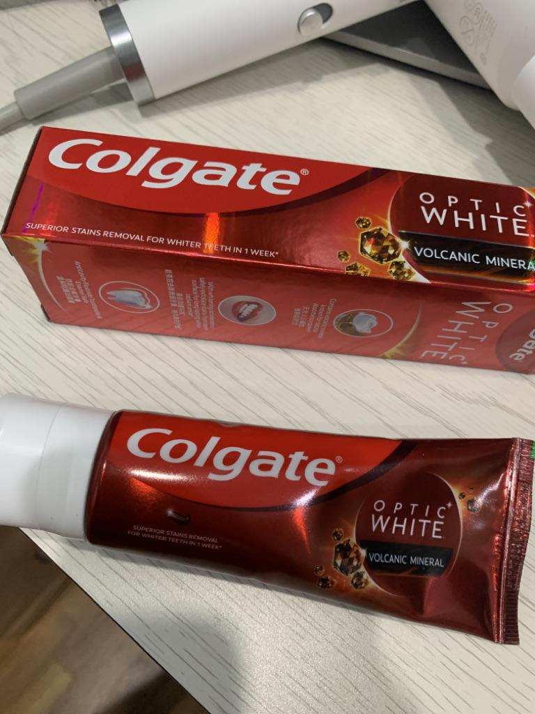 colgate optic white volcanic