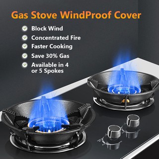 [LOCAL Seller] Gas Stove Hob Windproof Hood Energy Saving Wind Cover Shield Gather Fire Cast Iron