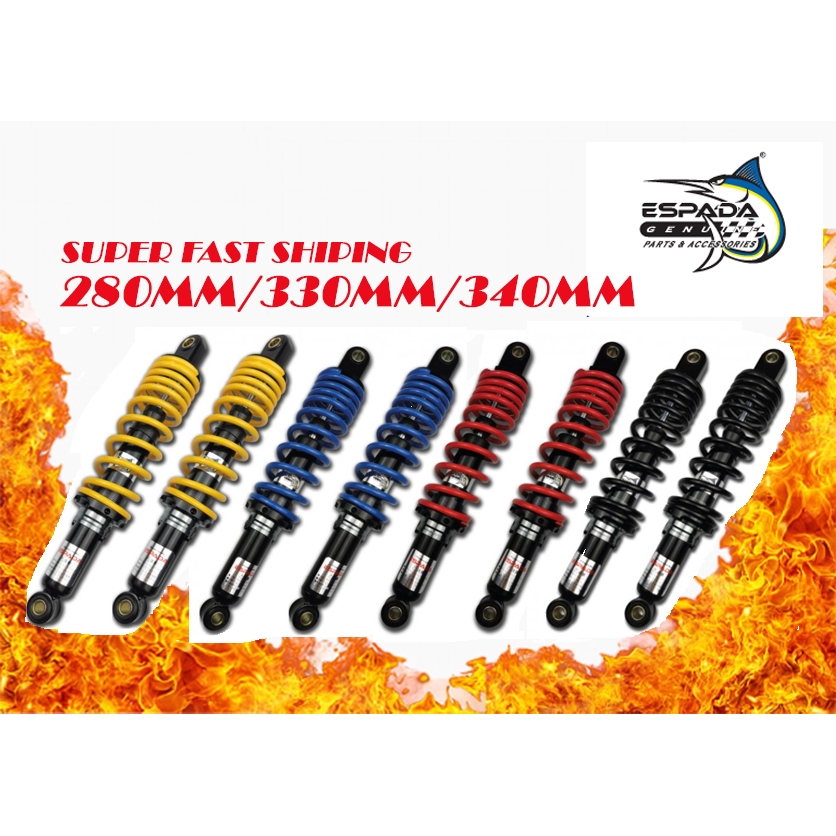 Espada Absorber Adjustable 340mm Espada Wave 100 110 125 Kriss Rxz Future E Bonus Hot Item Shopee Singapore