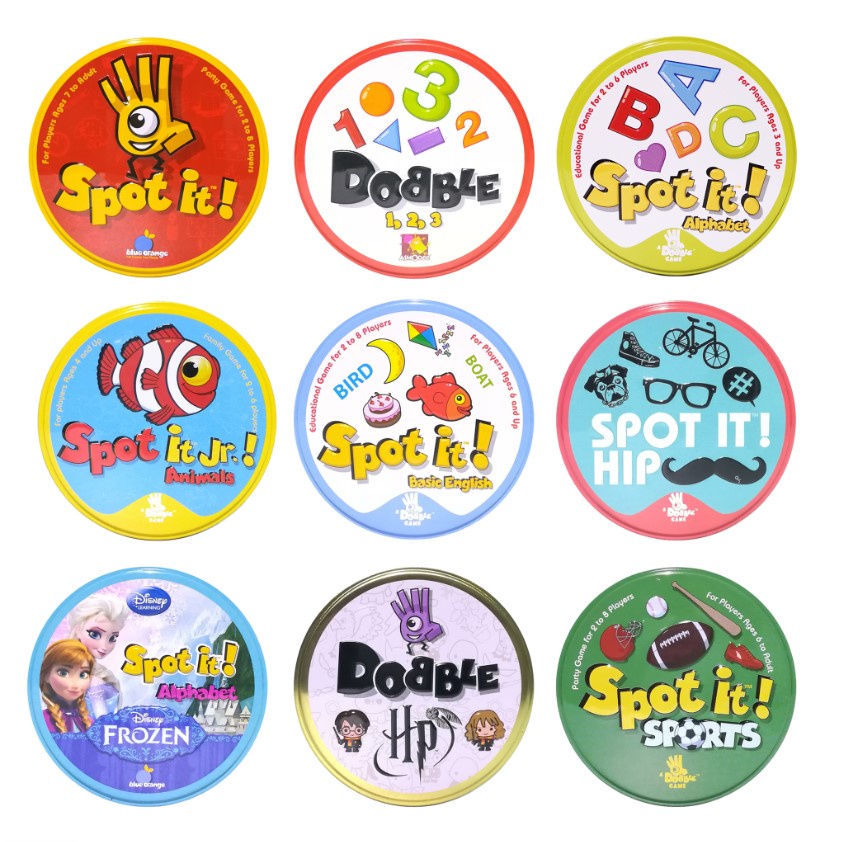 [SG Stock]Spot it card game Dobble Card Game Board Game Goodie Bag Kids