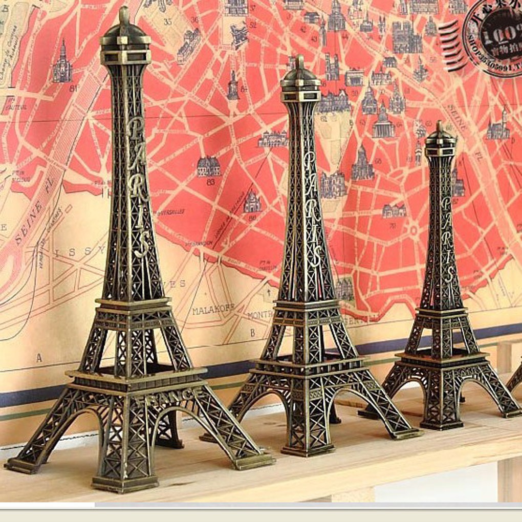 Uzinb Tour Souvenir Vintage Torre Parigi Francia Souvenir Modello in Metallo 