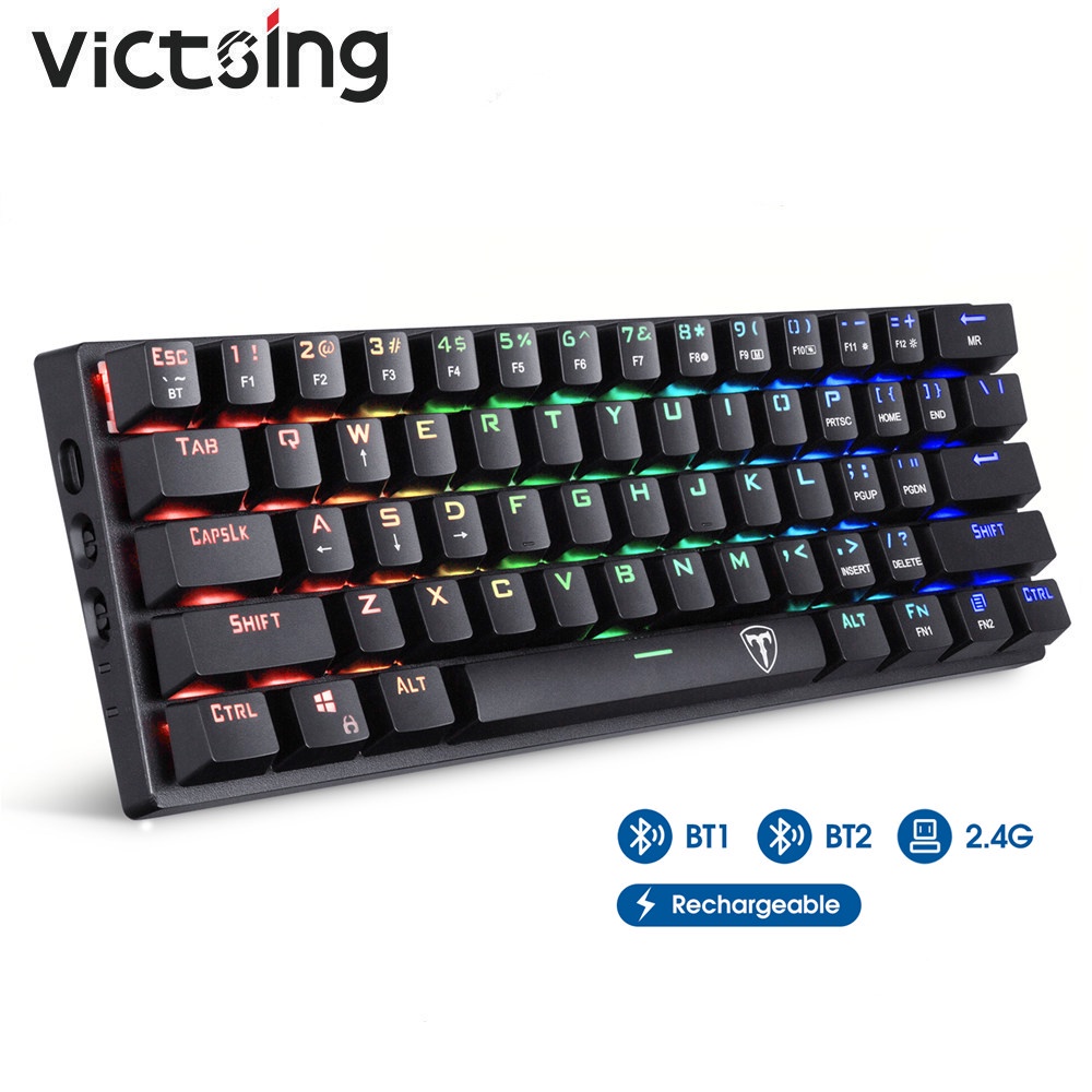 VictSing PC335 60 Wireless Mechanical Gaming Keyboard RGB Backlit