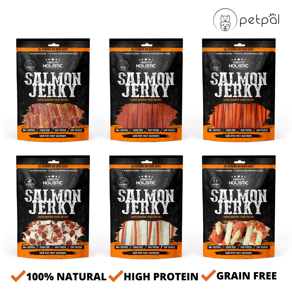 Absolute Holistic Salmon Jerky Dog Treats (Grainfree) Shopee Singapore