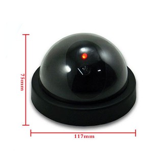 READY STOCK New Dummy Fake Security Dome Camera with flashing red LED light
