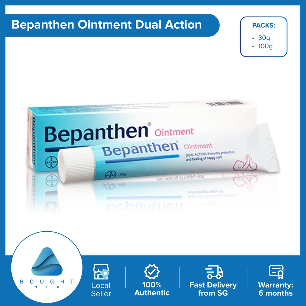 Bepanthen Ointment Dual Action Nappy Rash / Nipple Cream 30G / 100G