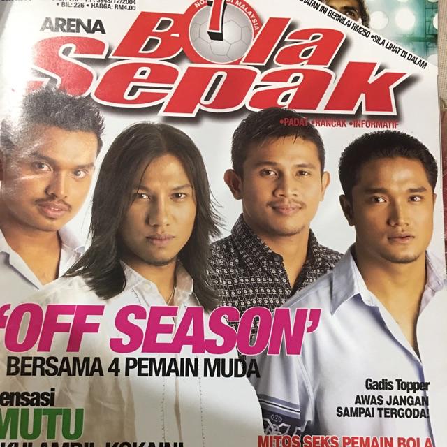 Arena Bola Sepak 2004 Edition Vintage Malay Football Magazine Shopee Singapore