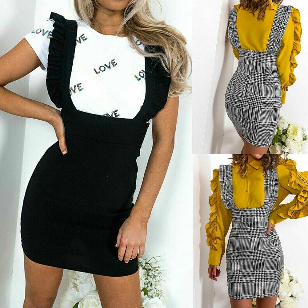 bodycon suspender dress