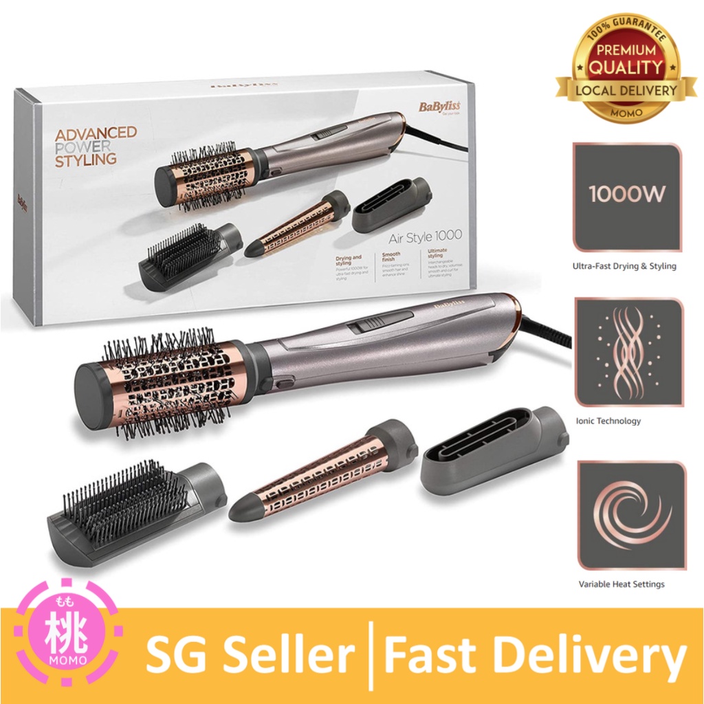 BaByliss Air Style 1000W Powerful 4 in 1 Hair Dryer Styler with Smoothing  Ionics | Shopee Singapore