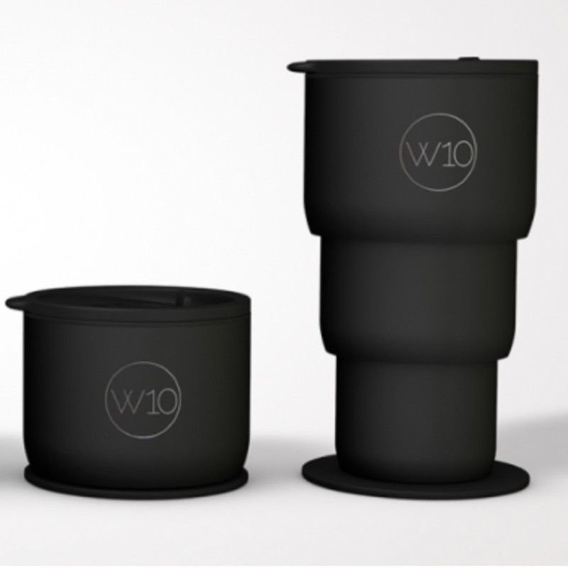 W10 Golborne Collapsible Cup Black World S First Stainless Steel Double Wall 400ml Including Free Pouch Shopee Singapore