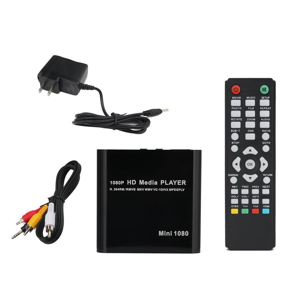 AGPTEK 1080P Mini Full HD Digital Media PlayerMKV/RMSD/USB HDDHDMI