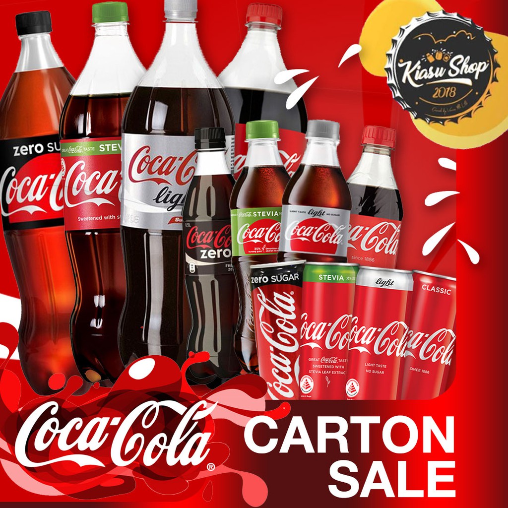 Coca Cola Coke Original Taste Zero Light Stevia Shopee Singapore
