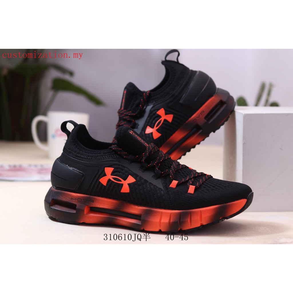 under armour hovr black and red