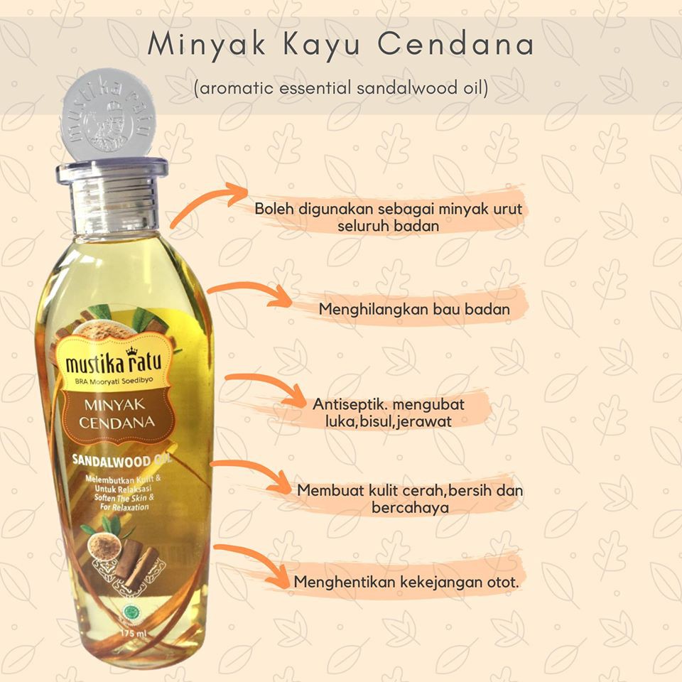 Mustika Ratu Minyak Cendana Sandalwood Oil 175ml Singapore