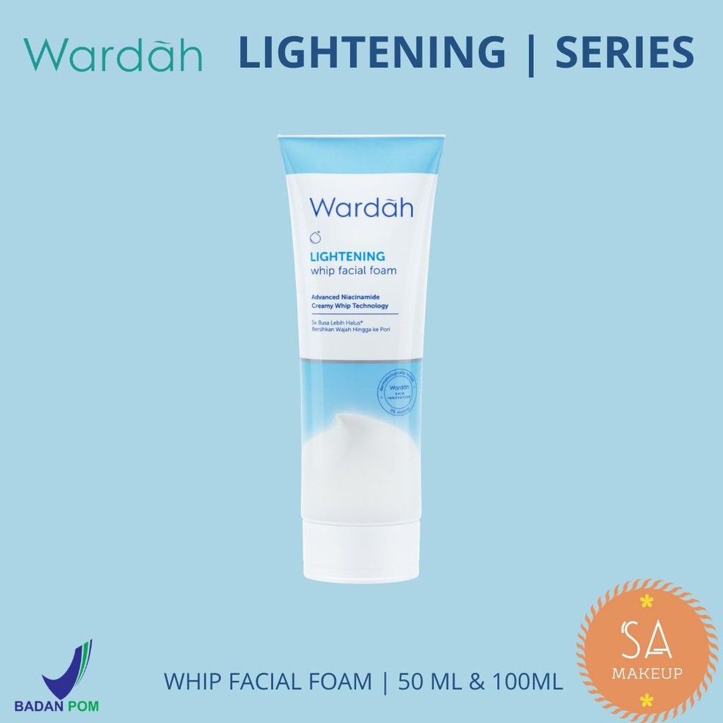 Wardah Lightening Whip Facial Foam | Wardah Whip Facial Foam 50ml ...