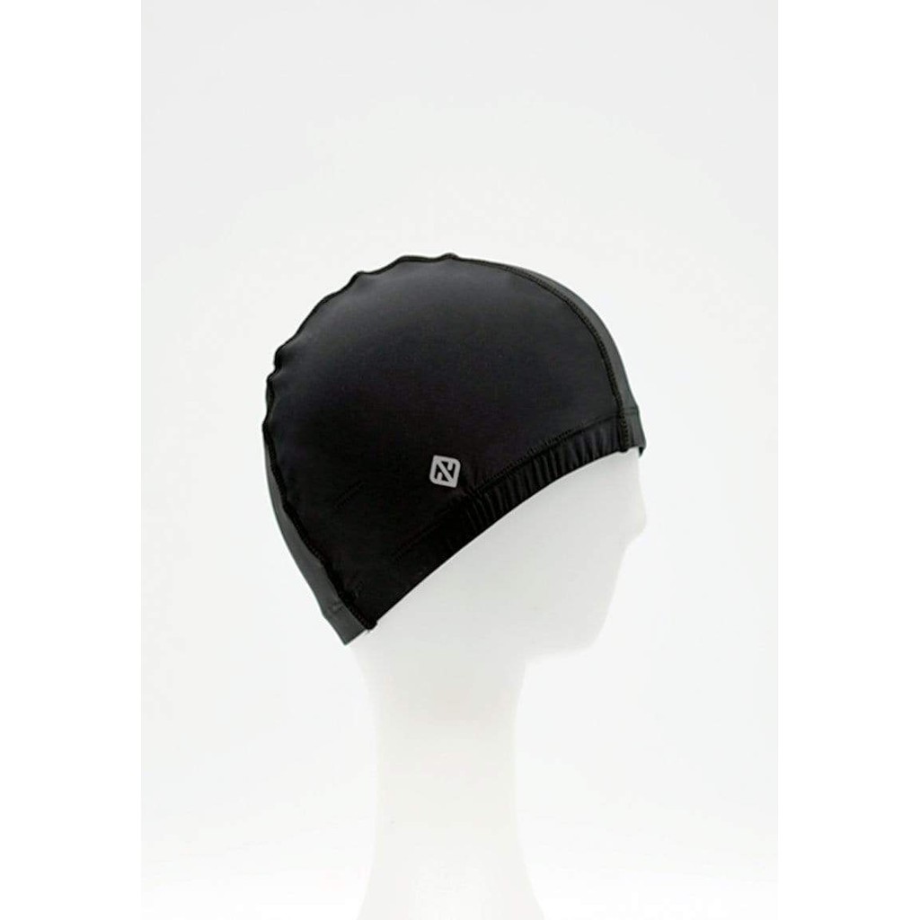 black swimming hat