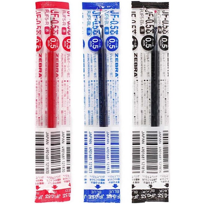 Zebra Sarasa Clip Gel Ink REFILLS JF 0.4 / 0.5 / 0.7 / 1.0 mm ( BUNDLE