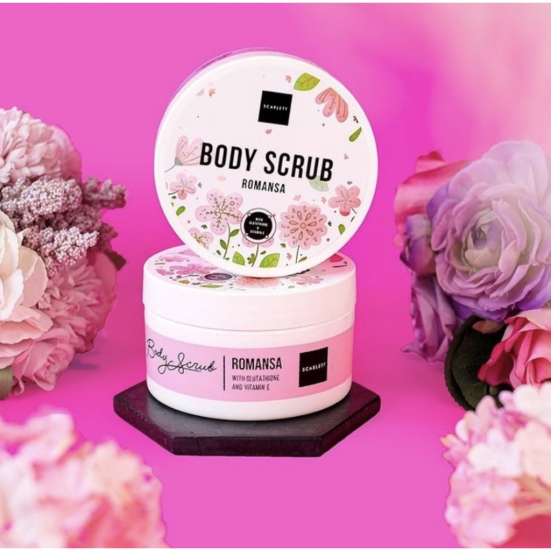 Body Scrub Scarlett Whitening Scanlett Scroll Body Romansa And Pome Pomegrante Shopee Singapore