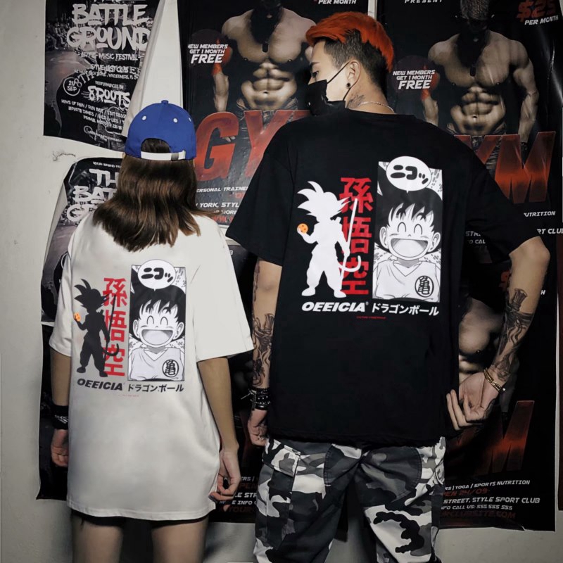 2020 Plus Size Oversize Loose T shirt Japanese Dragon Ball Anime Shirts  summer dress Family Set | Shopee Singapore