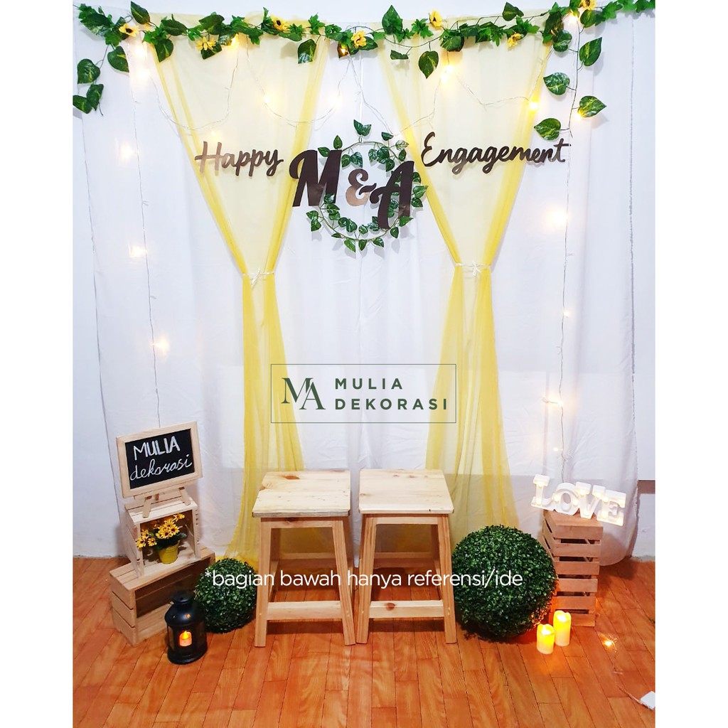 Aqiqah Circumference Diy Photobooth Proposal Backdrop Wedding Decoration Sun Mulia Sun Package Shopee Singapore