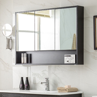 Bathroom mirror cabinet wall-mounted toilet mirror cabinet bathroom ...