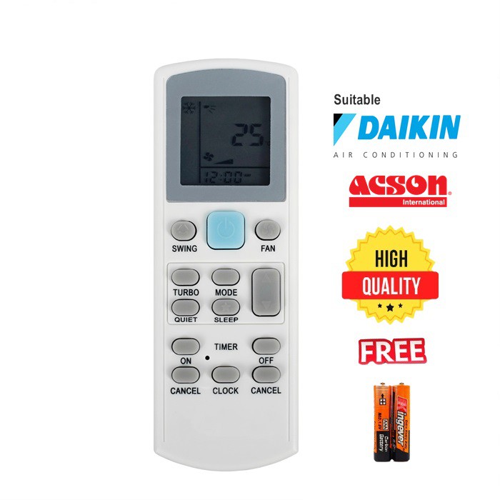 New Daikin Acson Aircon Air Conditioner Remote Control Ecgs02 Ecgs02 I Apgs02 Apgs02 I Replacement Shopee Singapore