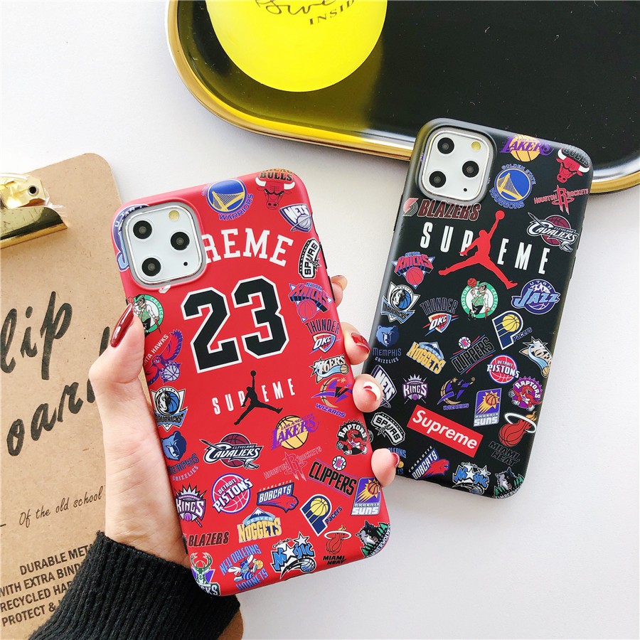 Iphone 11 Pro Max Iphone X Xs Max Xr 7 8 Plus 6 6s Plus Nba No 23 Jordan Supreme Matte Soft Case Shopee Singapore