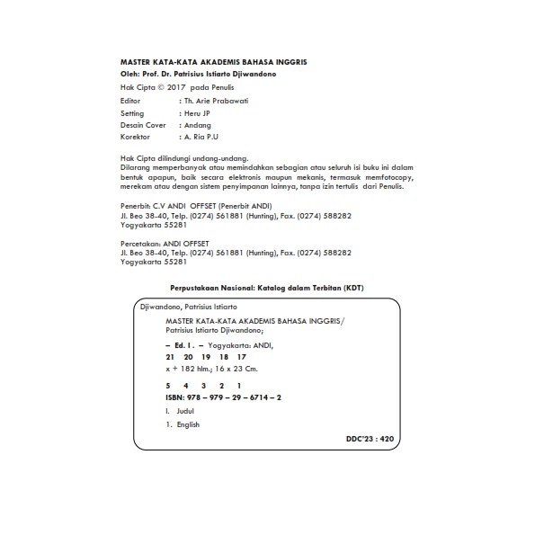 Master Words English Academis Shopee Singapore