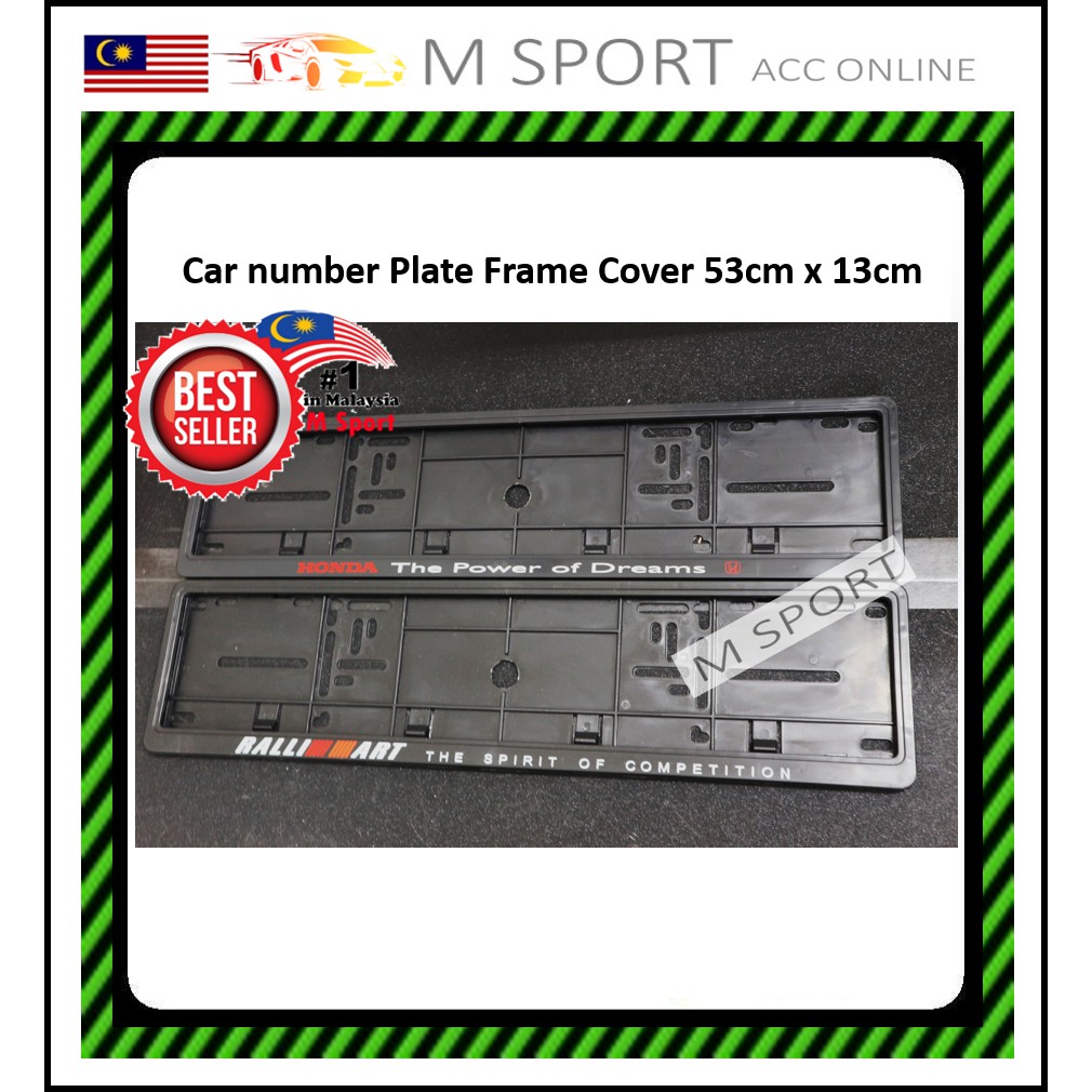 car number plate plastic cover