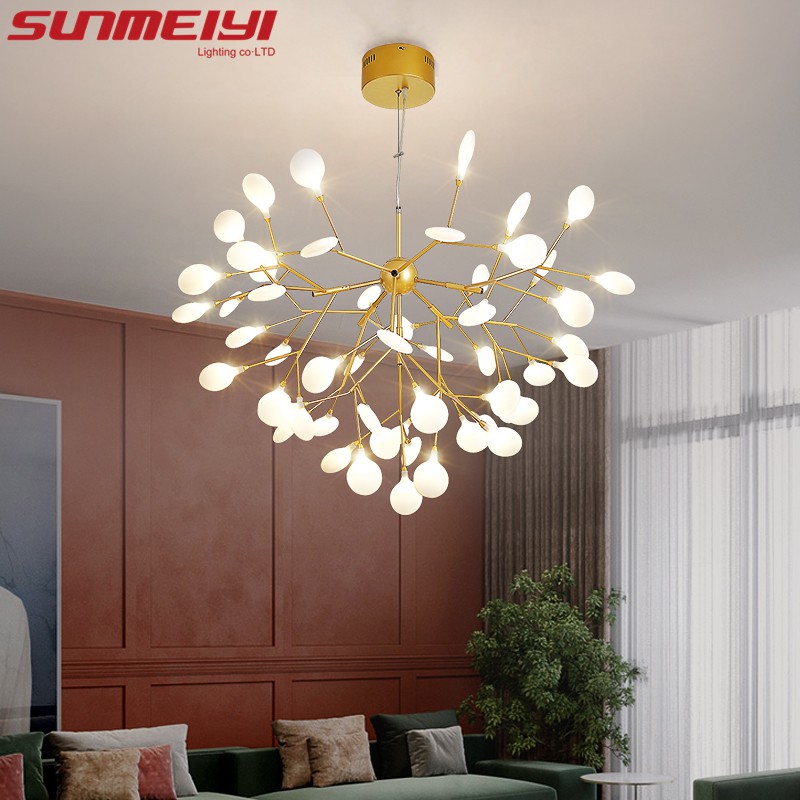 SUNMEIYI Modern firefly LED Chandelier light stylish tree ...