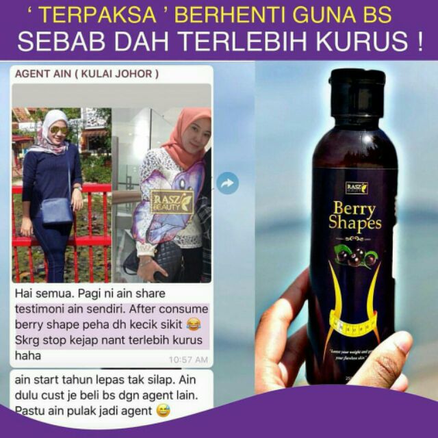 Berry Shape Kurus Putih Shopee Singapore